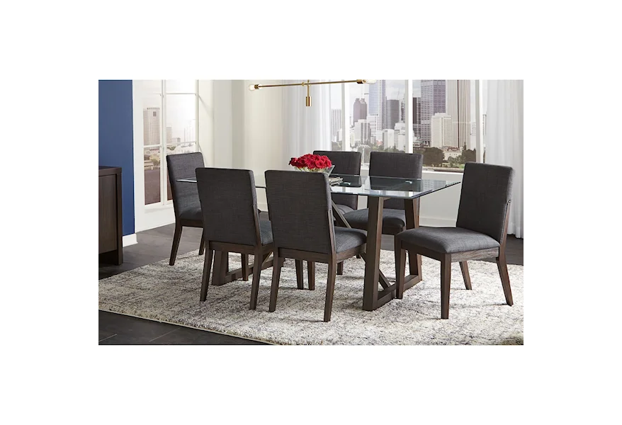 Palm Canyon 7-Piece Table and Chair Set by AAmerica at Esprit Decor Home Furnishings